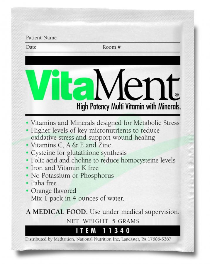 VitaMent Oral Supplement, Orange, 5 Gram Packets, 60 Count, #11340