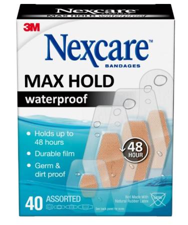 Nexcare Max Hold Assorted 40 ct