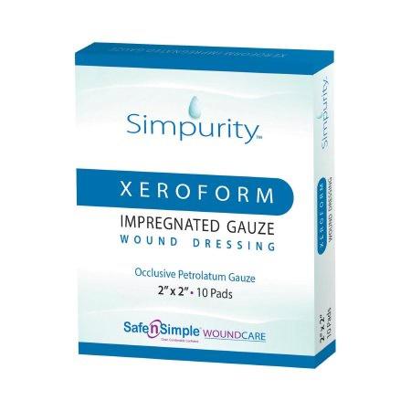 Safe N Simple Simpurity Xeroform Petrolatum Impregnated Gauze