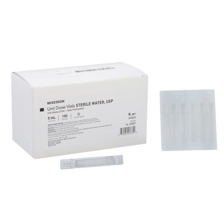 McKesson Sterile Water Respiratory Therapy Solution, 5 mL, Unit Dose ...