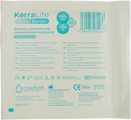 3M Acelity KerraLite Cool Border Hydrogel Sheet Cover Dressing Combination