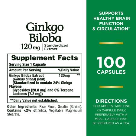 Nature's Bounty Ginkgo Biloba