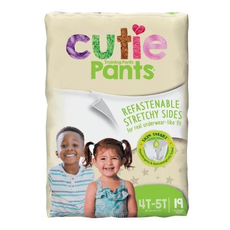Cuties Pants Training Pants, Toddler, Unisex, Pull-on with Tear Away Seams,  Disposable, Heavy Absorbency, 4T to 5T (Over 35 pounds), #WP9001/1