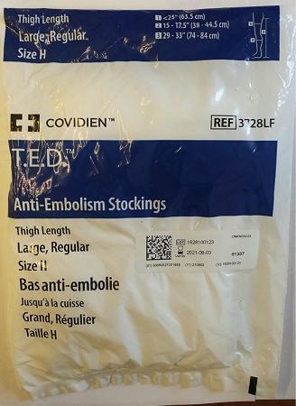 T.E.D. Anti-Embolism Stockings, Thigh High, X-Large/Regular, White