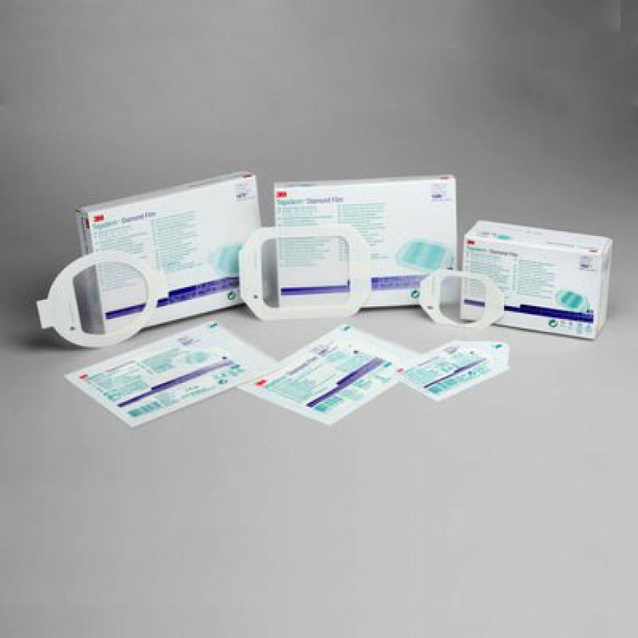 3M Tegaderm Diamond Pattern Transparent Dressings, Picture-Frame Style ...