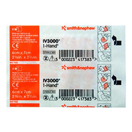 Cardinal Health IV3000 1-Hand 2-3/8 Inch x 2-3/4 Inch Transparent Dressings
