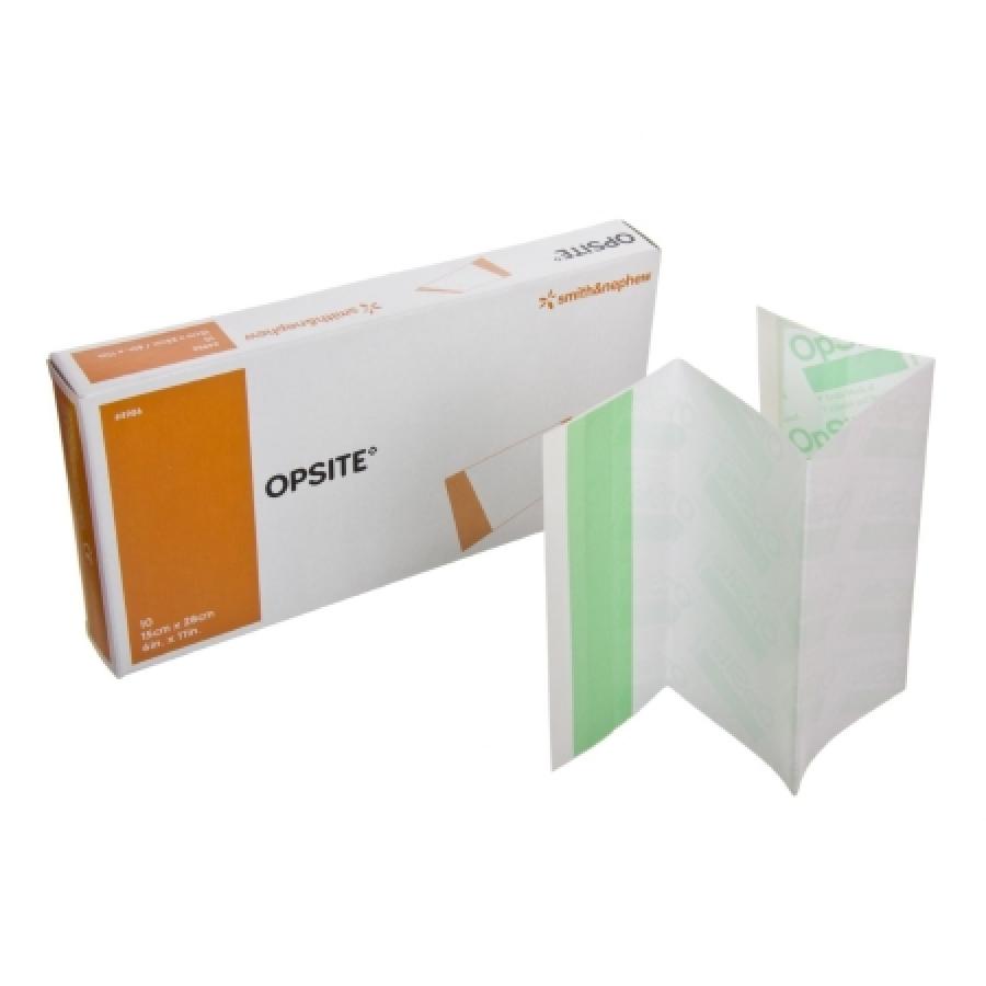 Opsite Transparent Smith & Nephew OpSite Transparent Film Dressings, Rectangle, Adhesive ...