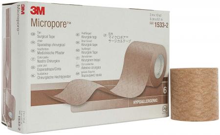 3M Micropore Paper Medical Tape: 1 x 10 yds, 1 Count Tan