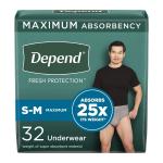 Depend Fresh Protection Underwear for Men