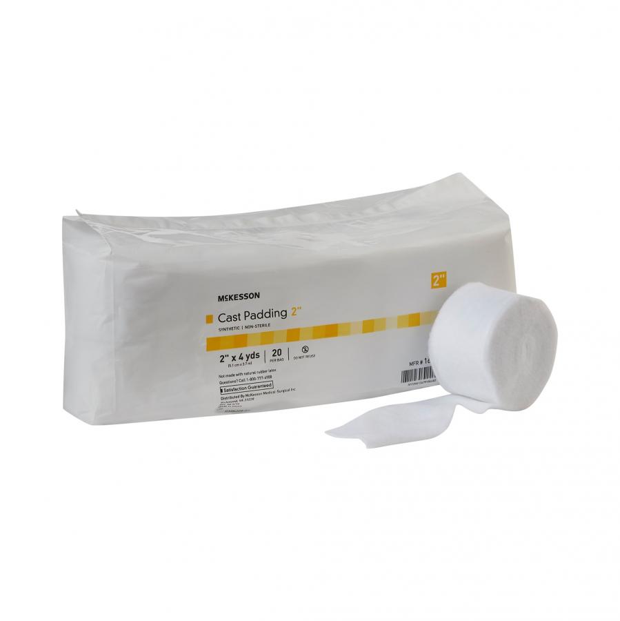 McKesson White Polyester Cast Padding, Non-Sterile, White, Polyester, 2 ...