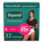 Depend Fresh Protection Underwear for Women