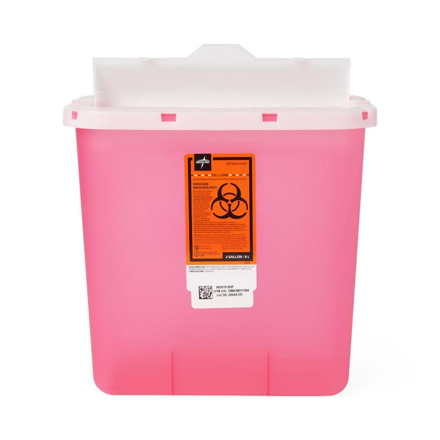 Medline Biohazard Patient Room Sharps Disposal Containers, Counter ...