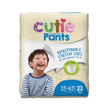 Cutie Pants Training Pants, Toddler, Male, Refastenable Tabs, Disposable,  Heavy Absorbency, 3T to 4T (32 to 40 pounds), #CR8007