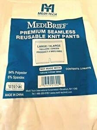 MediChoice Incontinence Underwear, Holds Liners and Pads in Place, Seamless  Knit, Mesh, Polyester Spandex, Large to XL (Pack of 5)