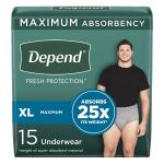 Depend Fresh Protection Underwear for Men