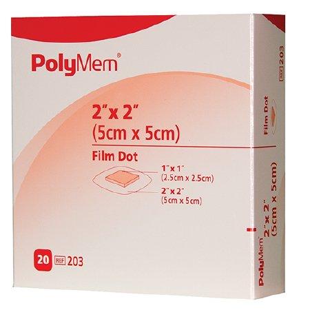 Ferris PolyMem Adhesive with Border Foam Dressings
