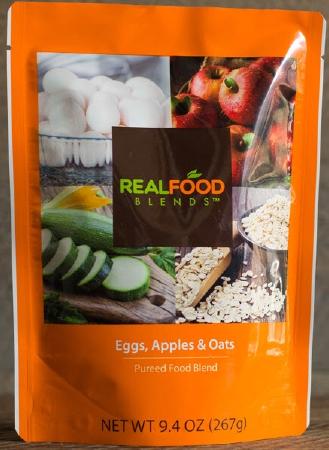 Real Food Blends Pureed Tube Feeding Formula, Eggs, Apples, and Oats, Ready  to Use, 9.4 oz. Pouch, 12 Count, #176989