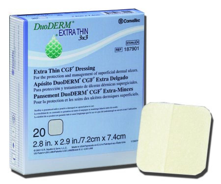 duoderm dressing Convatec US Dressing DuoDerm Hdrcld 4x6 Oval XThn Strl Flsh Abs LF 10/ —  Grayline Medical main image 0