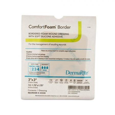 Dermarite ComfortFoam Border Silicone Foam Dressing