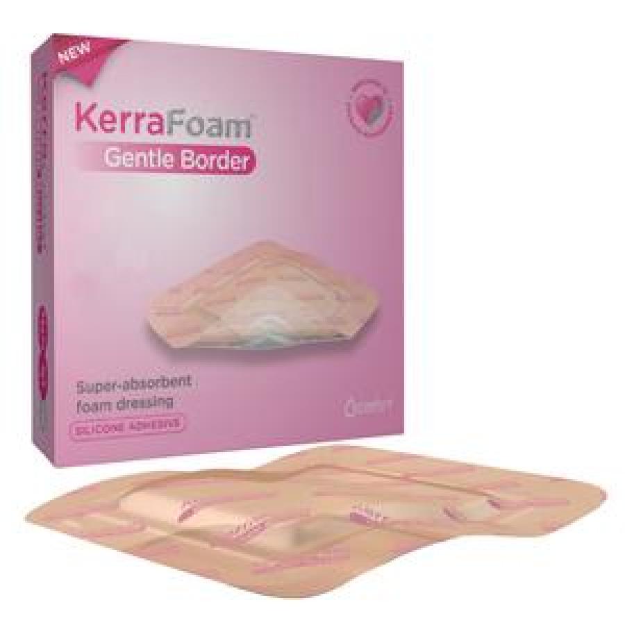 3M Acelity KerraFoam Gentle Border Absorbent Dressings, 4 Inch x 12 ...
