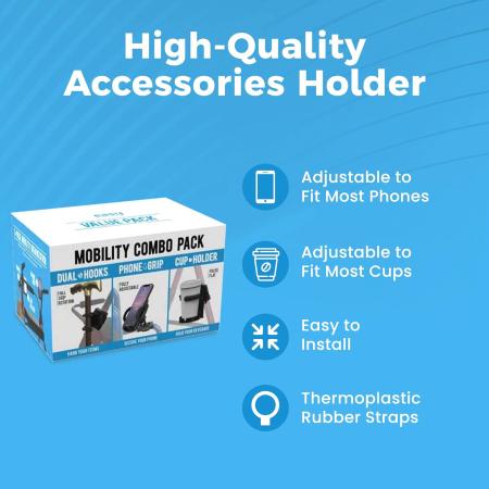 Easy To Use Products Mobility Combo Pack For Walker/Wheelchair