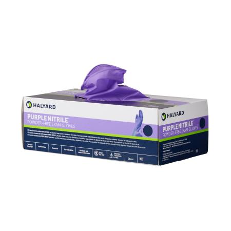 Owens & Minor Purple Nitrile Exam Gloves