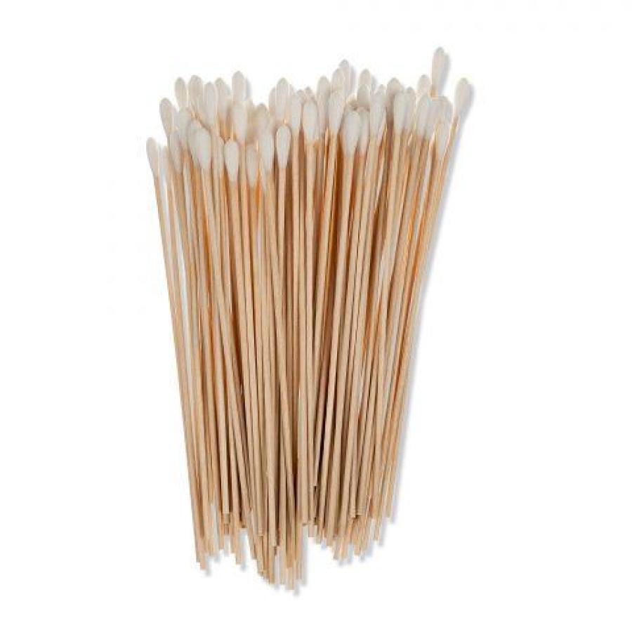 Dukal Applicators, Cotton Tip, Wood Shaft, 6 In. Long, Non-Sterile ...