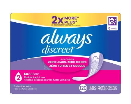 Always Discreet Incontinence Panty Liners