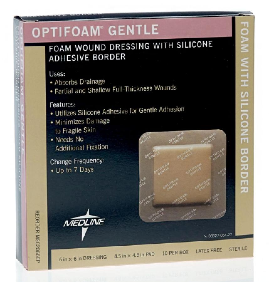 optifoam dressing Gentle EX Silicone-Faced Bordered Foam Dressing, 6" x 6", 10 Count HSA/FSA Eligible Buy Optifoam Basic Non-Adhesive Dressing