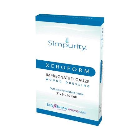 Safe N Simple Simpurity Xeroform Petrolatum Impregnated Gauze