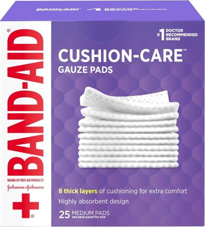 Band-Aid Brand Cushion Care Non-Stick Gauze Pads