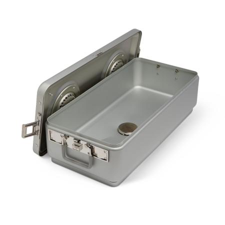 Medline Steriset Full-Sized Sterilization Containers with Drain and Lid