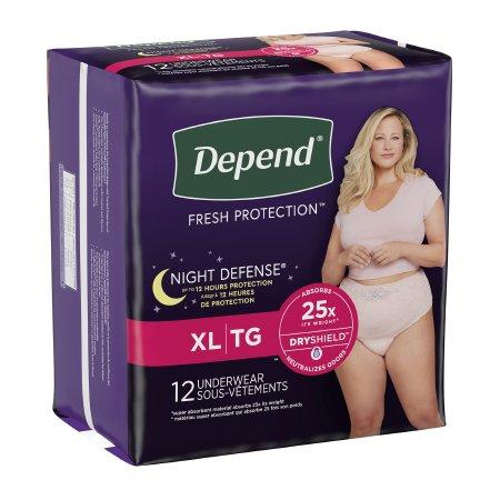 Depend Night Defense Female Adult Absorbent Underwear