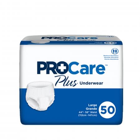 Postgrado  Pro Care Plus Underwear Large 44'' 58'' Heavy Absorbency Nu-513  50 Pack
