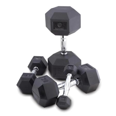 BodyMed BodySport Rubber Encased Hex Dumbbells