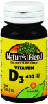 Nature's Blend Vitamin D-3 Supplement