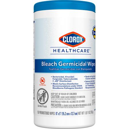 Clorox Healthcare Bleach Germicidal Wipes