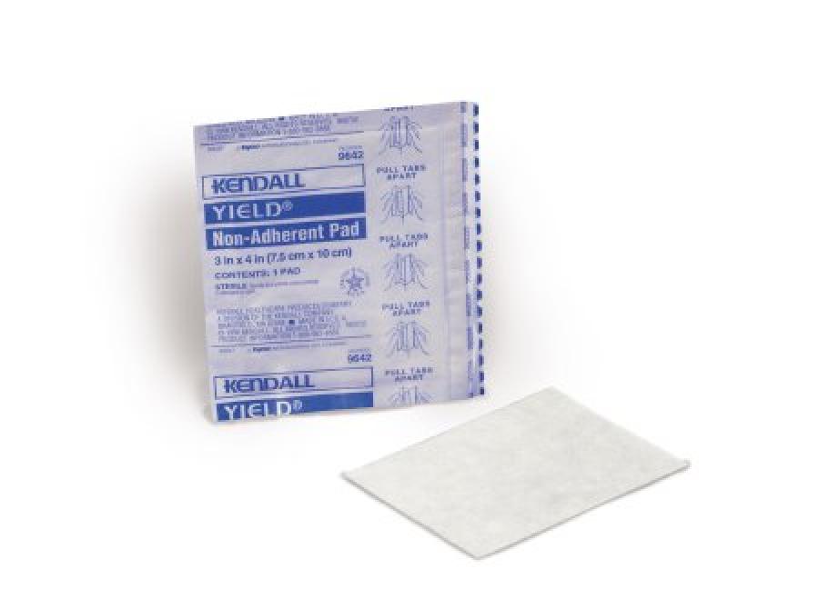 Cardinal Polyester Cardinal Health Dermacea Non-Adherent Dressings, Sterile, White, Rayon ...